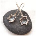 Pendientes plata oxidada