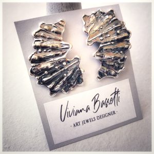 PENDIENTES GRANDES  BOTÓN EN PLATA 925 NATURAL O ENVEJECIDA