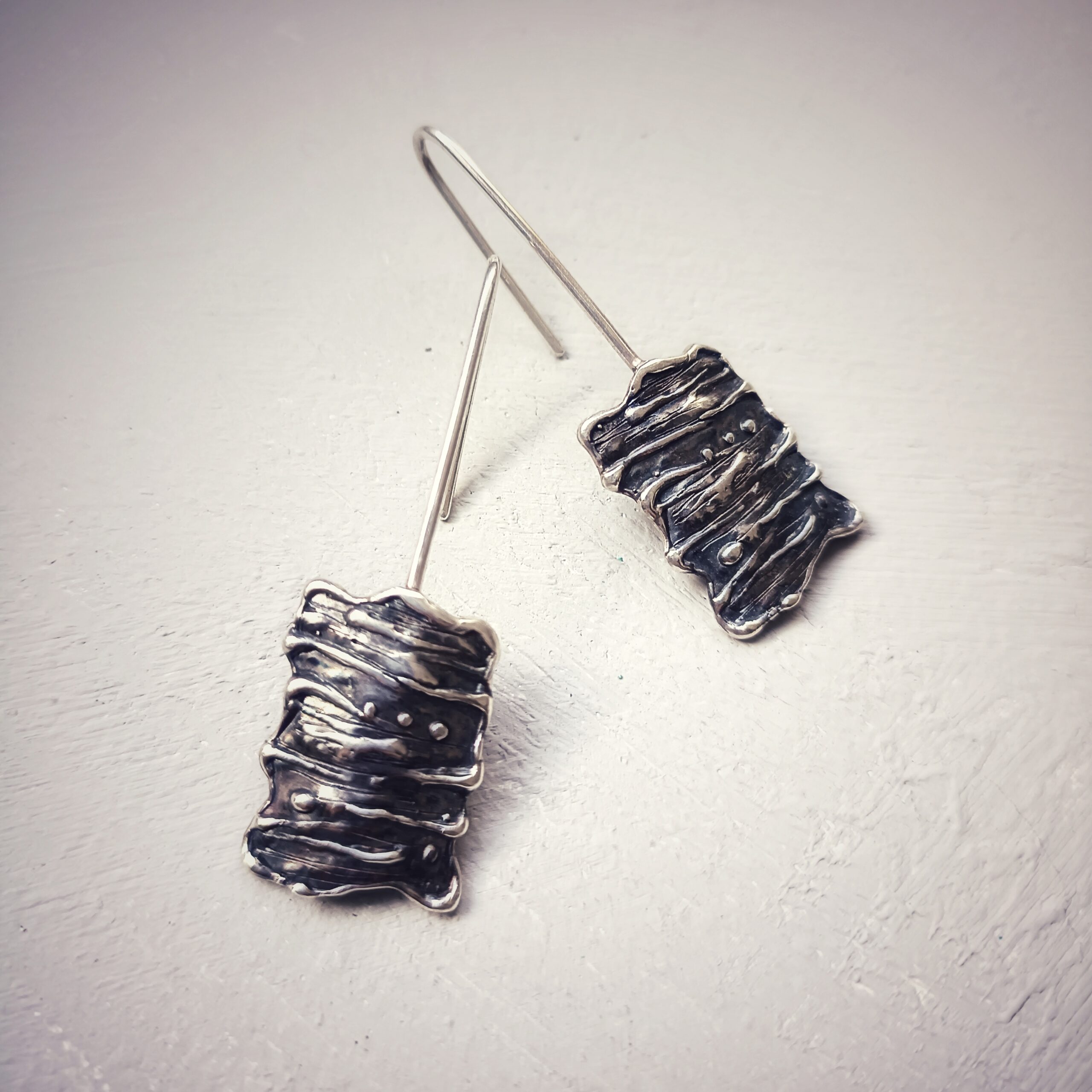 PENDIENTES LARGOS EN PLATA 925