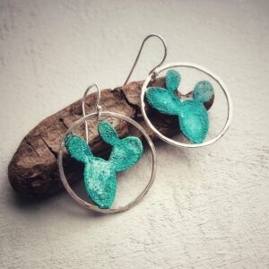 PENDIENTES " CACTUS"