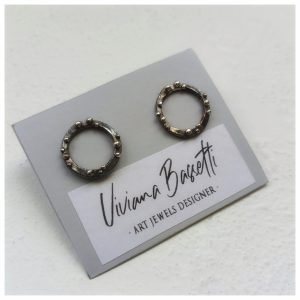 Pendientes Circulos pequeños oxidados