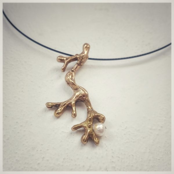 Colgante Coral con Perla