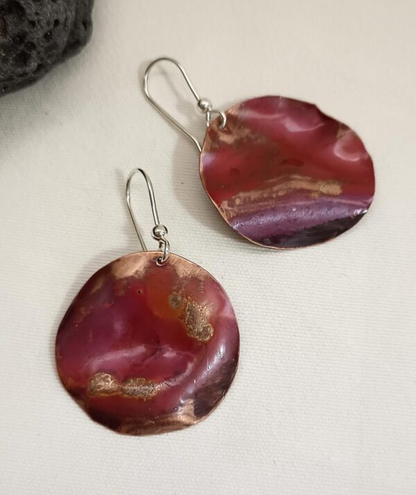 PENDIENTES CORTOS «FUEGO »