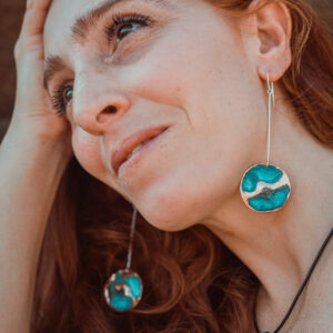 PENDIENTES PATINA 22 GRANDES LARGOS