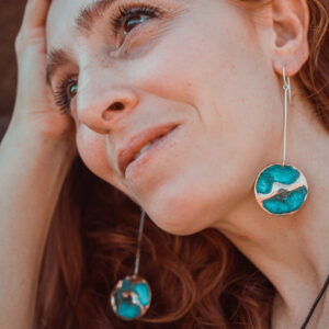 PENDIENTES PATINA 22 GRANDES LARGOS