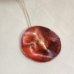 COLGANTE «FUEGO » CON CADENA EN PLATA 925