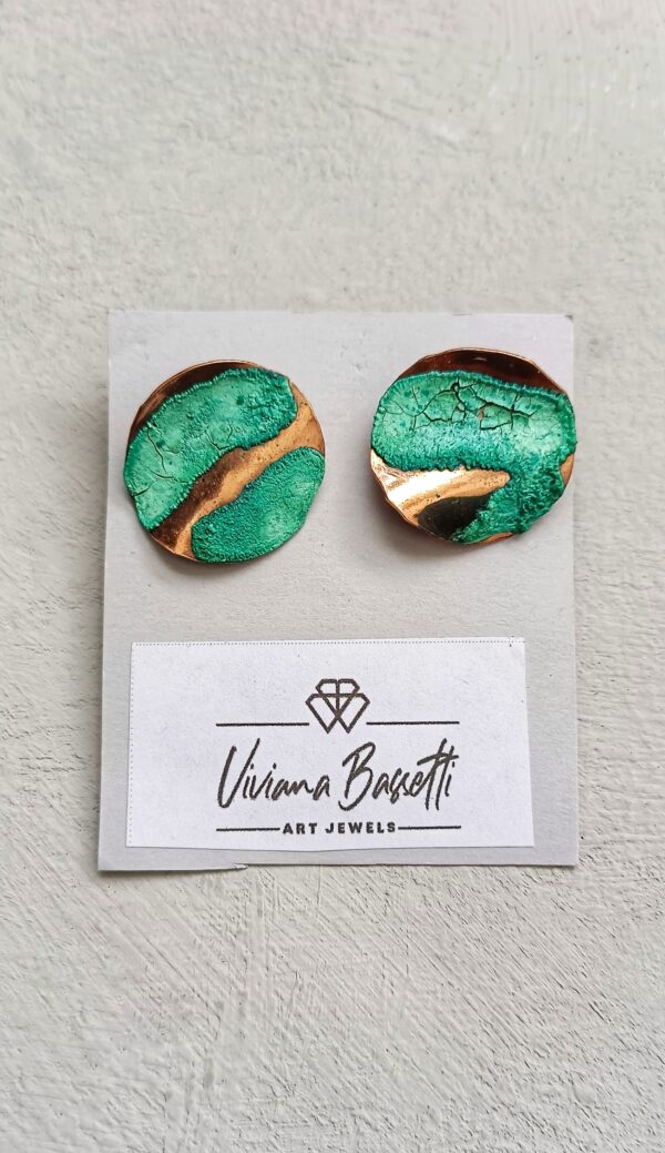 PENDIENTES PATINA 22 BOTÓN