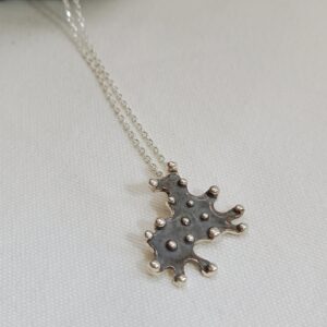 Colgante Lluvia pequeño con cadena de plata 925