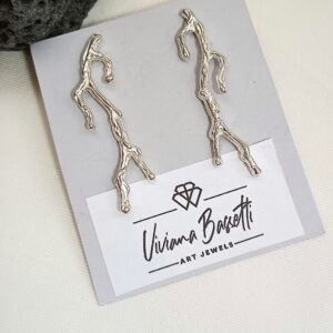 PENDIENTES "CORAL" LARGOS BOTÓN