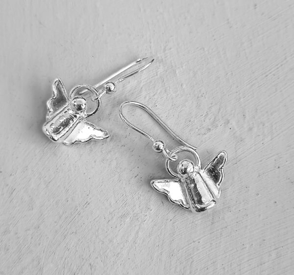 PENDIENTES  ANGELITOS LISO  PLATA 925