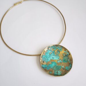COLGANTE "MAREA" PATINA VERDE